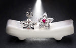 Cute Flower Crystal Stud Earring - jewelery-light