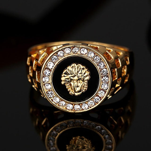 top ring fashion hip pop Head Medusa - jewelery-light