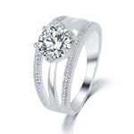 Flower Ring bague Engagement  Rings for Women wedding ring - jewelery-light