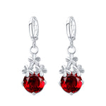 New Crystal Flower Drop Earrings - jewelery-light