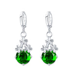 New Crystal Flower Drop Earrings - jewelery-light