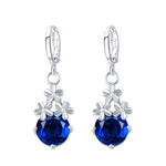 New Crystal Flower Drop Earrings - jewelery-light