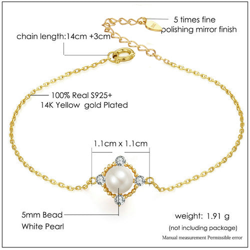 Silver Jewelry  Chain Charm Bracelet S925 - jewelery-light