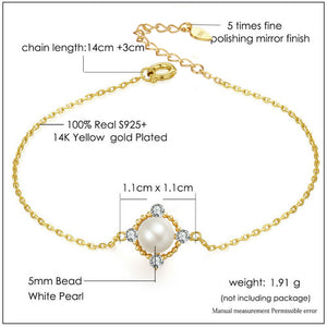 Silver Jewelry  Chain Charm Bracelet S925 - jewelery-light