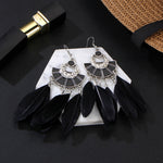 Multicolor Feather Earrings For Women - jewelery-light