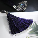Crystal Long Tassel Drop Earrings For Women - jewelery-light