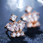 Crown Stud Earrings For Women - jewelery-light