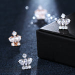 Crown Stud Earrings For Women - jewelery-light