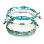 Bohemia Beads Weave Rope Friendship Bracelets For Woman Men Cotton - jewelery-light
