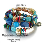 Multilayer Beads Charm Bracelets for Women - jewelery-light