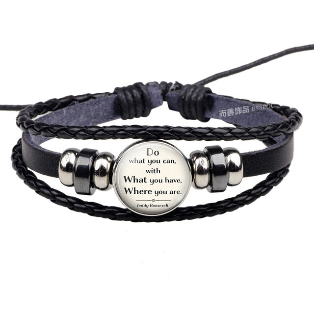 Believe In Yourself Bracelet Inspirational Quote - jewelery-light
