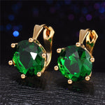 Crystal Flower Stud Earrings for Women Wedding Love Earring - jewelery-light