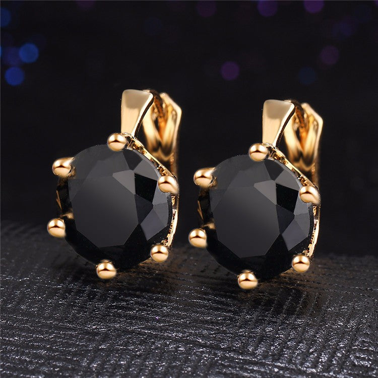 Crystal Flower Stud Earrings for Women Wedding Love Earring - jewelery-light